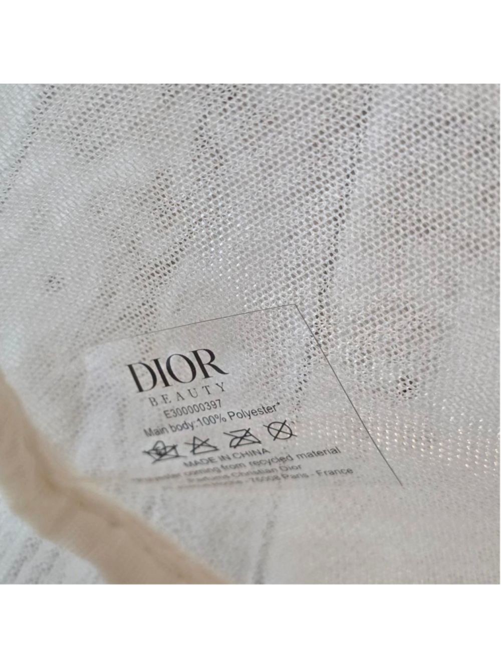 Women's Dior White Pink Butterfly Embroidered Cosmetic Bag - Picture 8 of 8